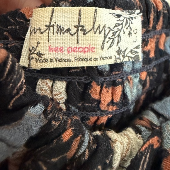 Intimately Free People “All I Wanted” Floral Black Slip Dress Size L - Picture 4 of 9